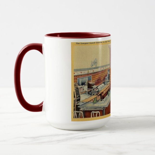 1950's Woolworth's Longest Lunch Counter Mug (Left)