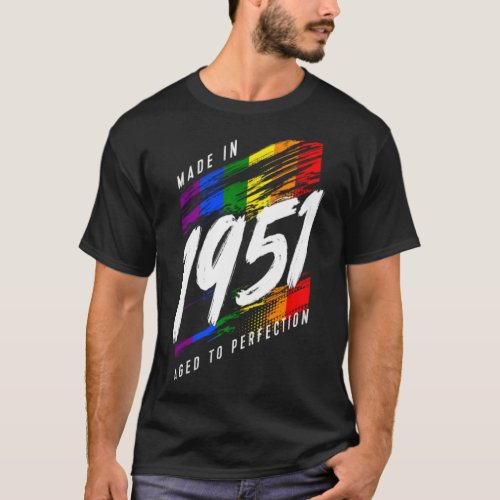 1951 Birthday LGBT Gay Pride  T_Shirt