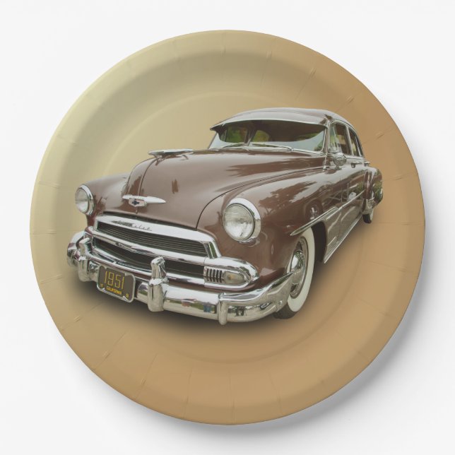 1951 CHEVROLET PAPER PLATES (Front)