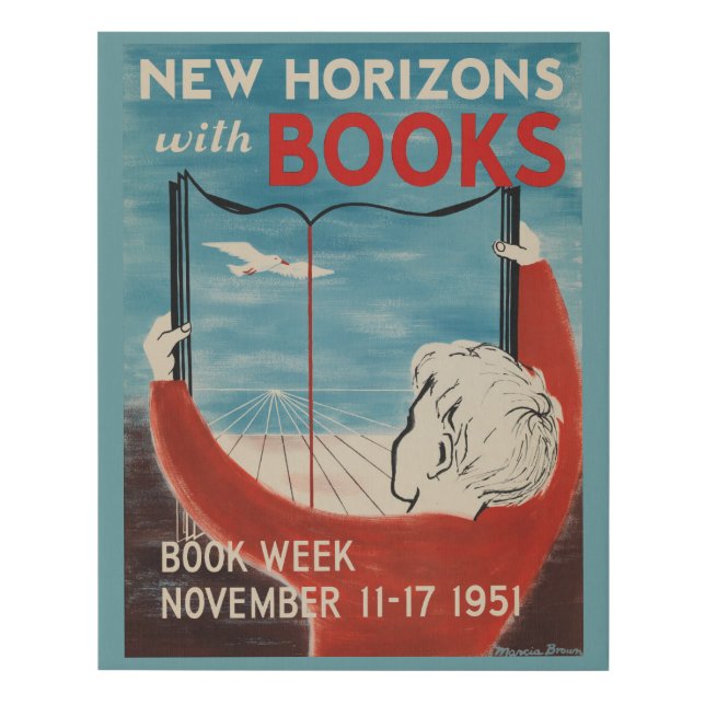 1951 Children's Book Week Poster Faux Canvas Print (Front)