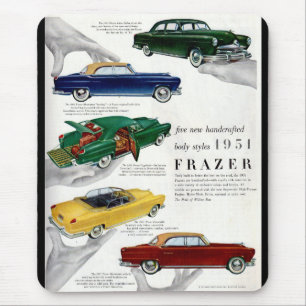 1951 Frazer automobile ad Mouse Pad