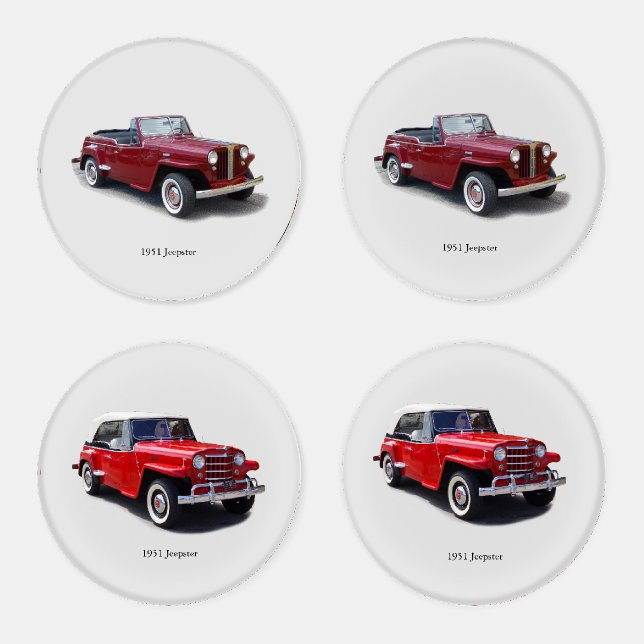 1951 Jeepster coaster set (Set)