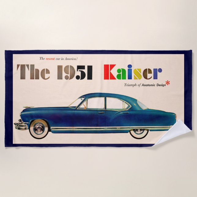 1951 Kaiser Beach Towel (Front)