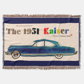 1951 Kaiser Throw Blanket