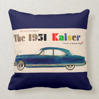 1951 Kaiser Throw Pillow