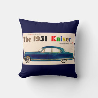 1951 Kaiser Throw Pillow
