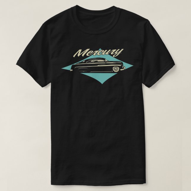 1951 Mercury Coupe Low Rider Kustom Lead Sled Cust T-Shirt (Design Front)