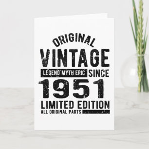 1951 Vintage Birthday Card