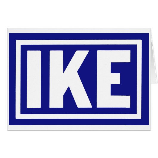 1952 Blue Ike Cards (Front Horizontal)