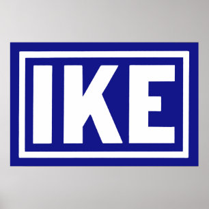 1952 Blue Ike Poster
