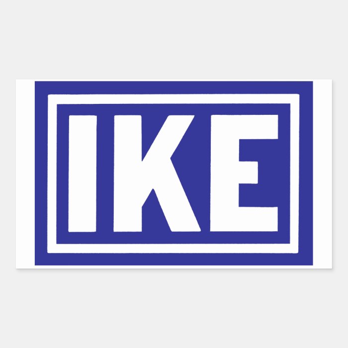 1952 Blue Ike Rectangle Sticker