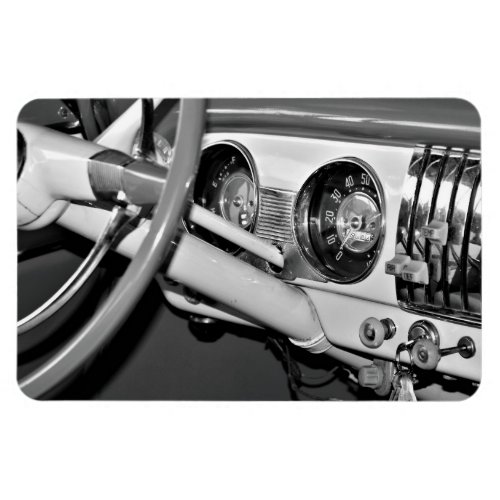 1952 Classic Car Dashboard Photo Magnet
