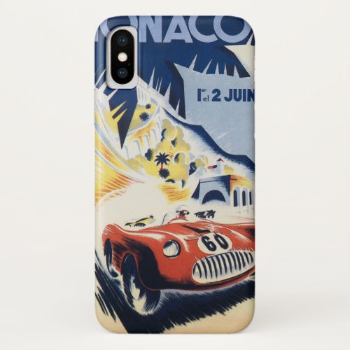 1952 Grand Prix of Monaco iPhone X Case