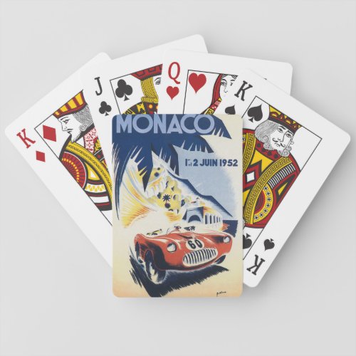 1952 Grand Prix of Monaco Playing Cards