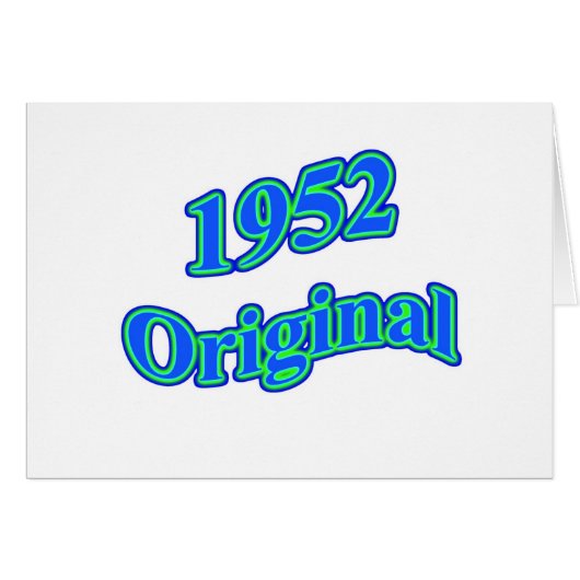 1952 Original Blue Green Cards (Front Horizontal)