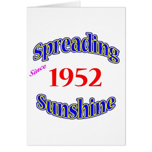 1952 Spreading Sunshine Cards (Front)