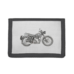 1952 Velocette Venom Motorcycle Trifold Wallet