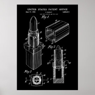 1952 Vintage Lipstick patent art Poster