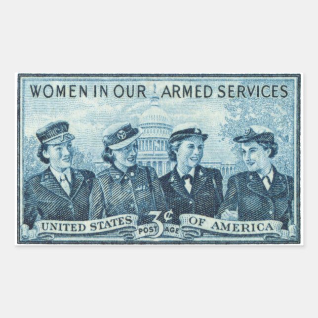 1952 Women in US Armed Services Rectangular Sticker (Front)