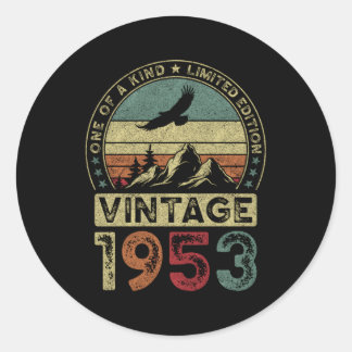 1953 71St 71 Classic Round Sticker