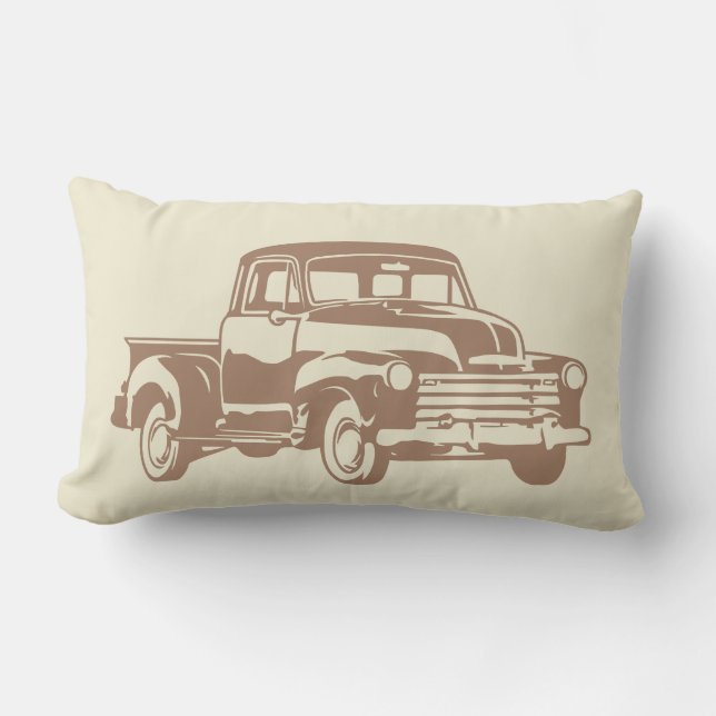 1953 Chevy Chevrolet 5-window pickup Truck classic Lumbar Pillow (Front)