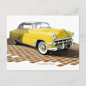 1953 Chevy Postcard by buyfranklinsart at Zazzle