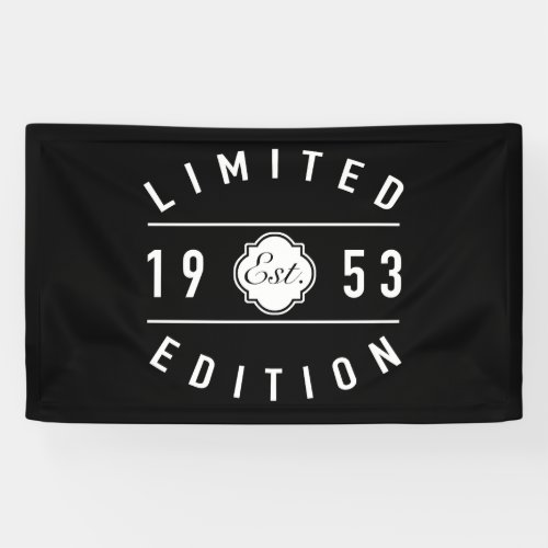 1953 Limited Edition 70th Birthday Banner