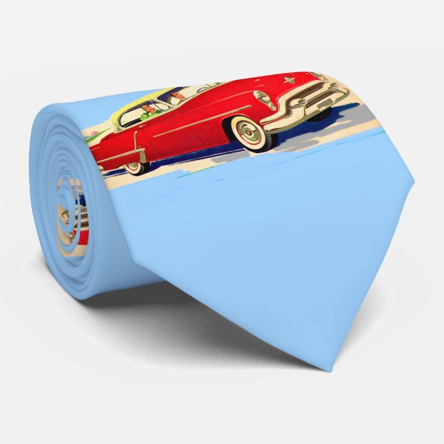 1953 Rocket 88 Oldsmobile Neck Tie (Rolled)