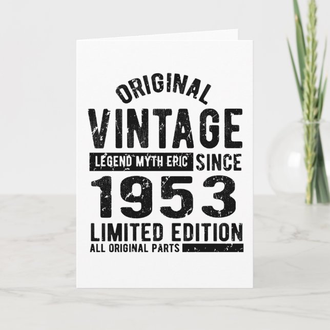 1953 Vintage Birthday Card (Front)