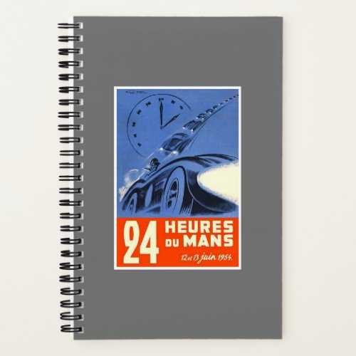 1954 24 Hours of Le Mans Spiral Notebook