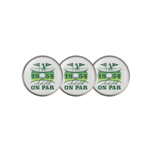 1954 70th Birthday Golf Humor Ball Marker (3 Up)