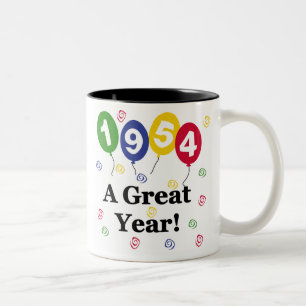 1954 A Great Year Birthday Two-Tone Coffee Mug