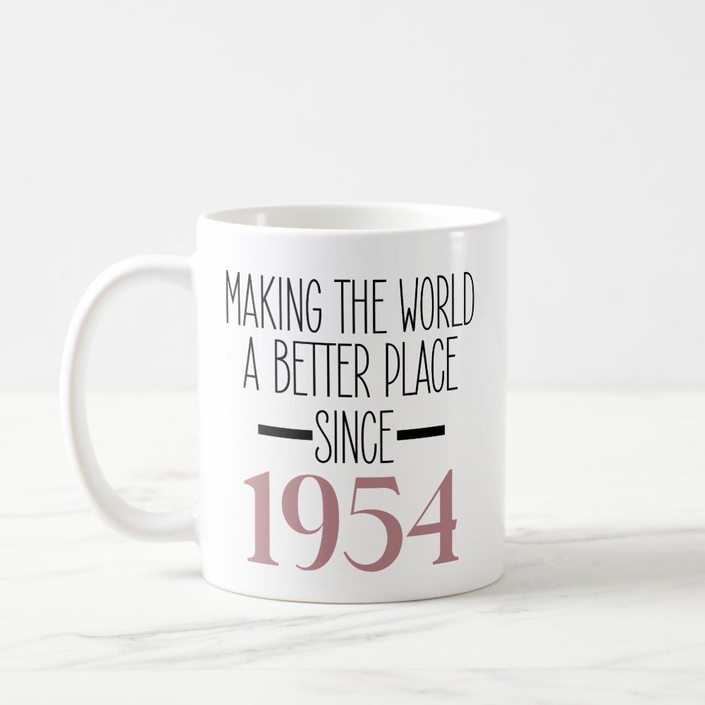 Discover 1954 Birthday 70th Years Old Gifts Women Coffee Mug