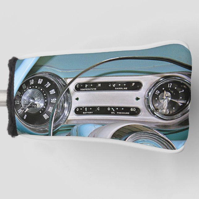 1954 Classic Car Dashboard Golf Head Cover (Front)