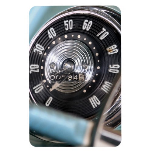 1954 Classic Car Speedometer Photo Magnet