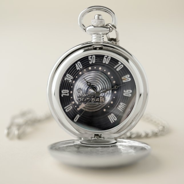 1954 Classic Car Speedometer Pocket Watch (Inside)