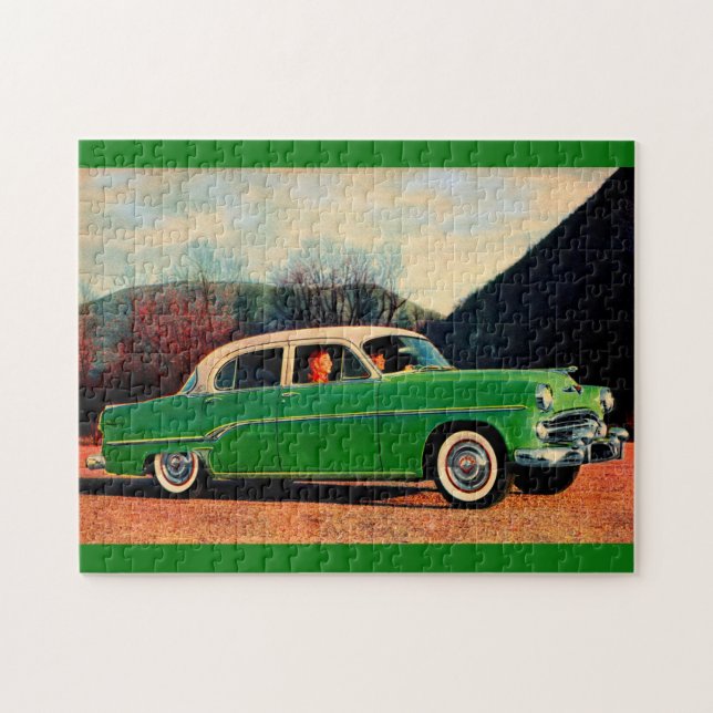 1954 Dodge Royal V8 in green Jigsaw Puzzle (Horizontal)