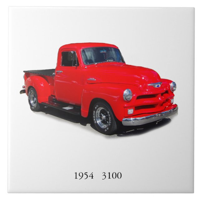 1954 red 3100 pickup tile (Front)
