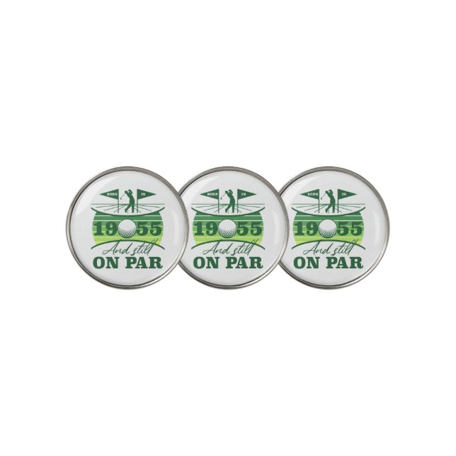 1955 70th Birthday Golf Humor Ball Marker (3 Up)