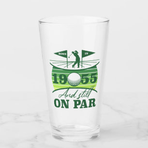 1955 70th Birthday Golf Humor Glass