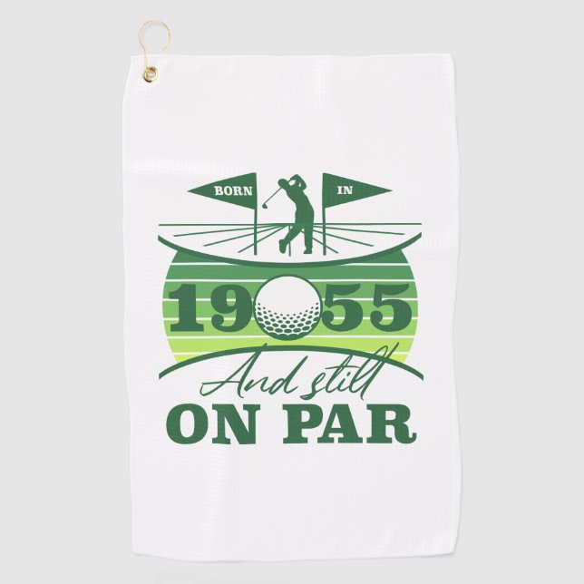 1955 70th Birthday Golf Humor Towel (Front)