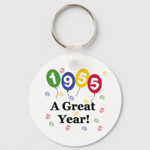 1955 A Great Year Birthday Keychain