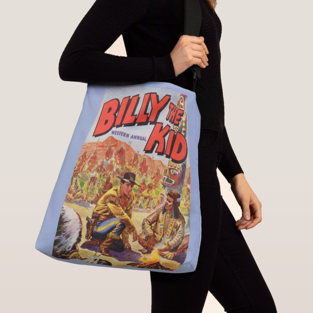 1955 Billy the Kid Western Annual cover Crossbody Bag (Close Up)