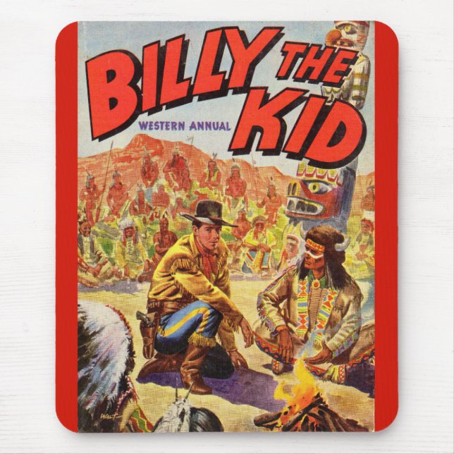 1955 Billy the Kid Western Annual cover Mouse Pad (Front)