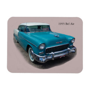 1955 Blue/White Bel Air magnet