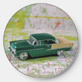 1955 Car On a Road Map Wireless Charger (Front)