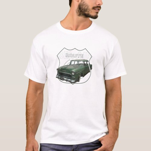 1955 Chevrolet Bel Air 1955 Green Chevy American T_Shirt