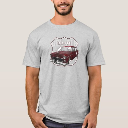 1955 Chevrolet Bel Air 1955 Red Chevy American T_Shirt