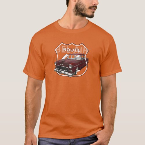 1955 Chevrolet Bel Air 1955 Red Chevy American T_Shirt