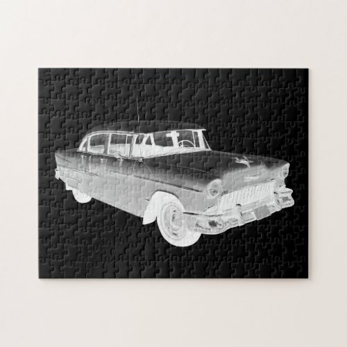 1955 Chevrolet Bel Air Classic Car Art Jigsaw Puzzle